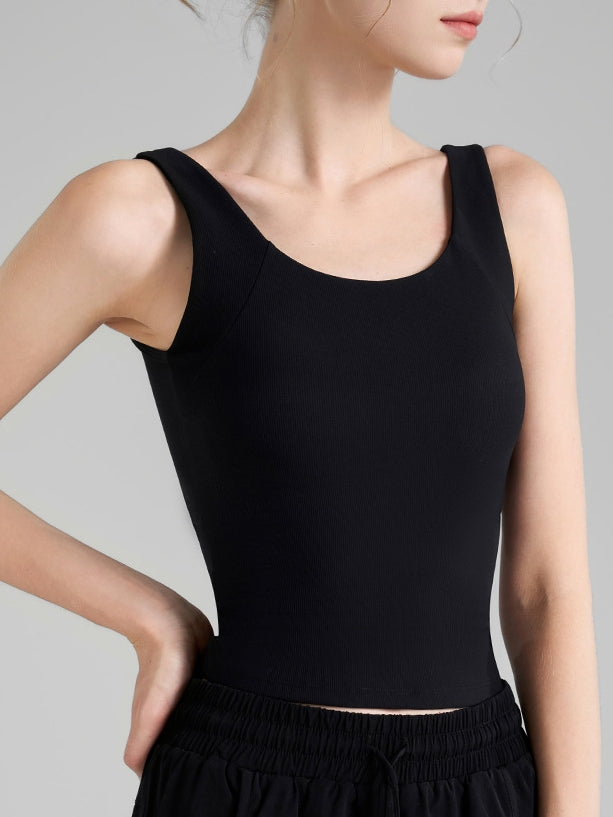 Seamless Open Back Tank Top