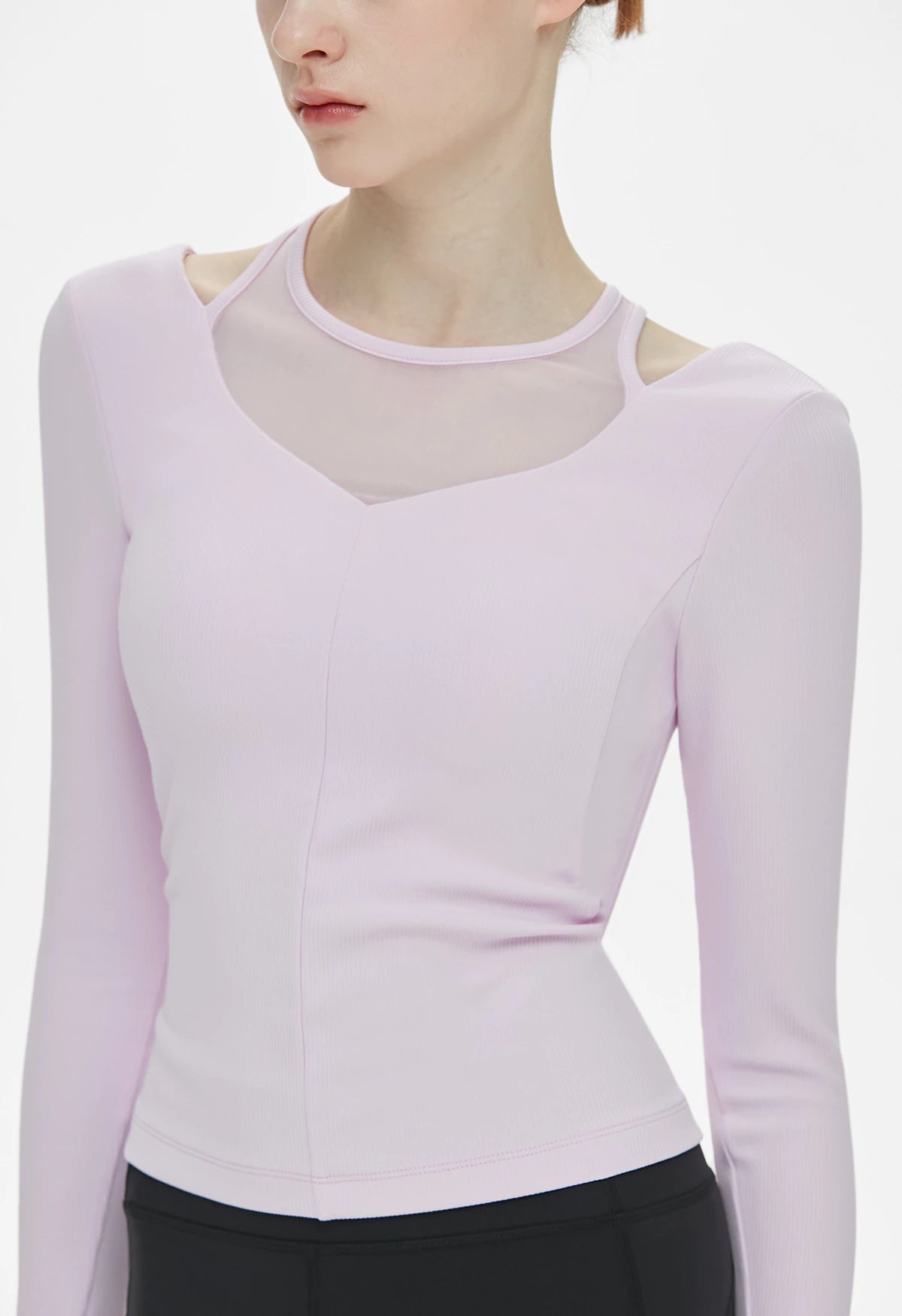 Texture Point Long Sleeve Top