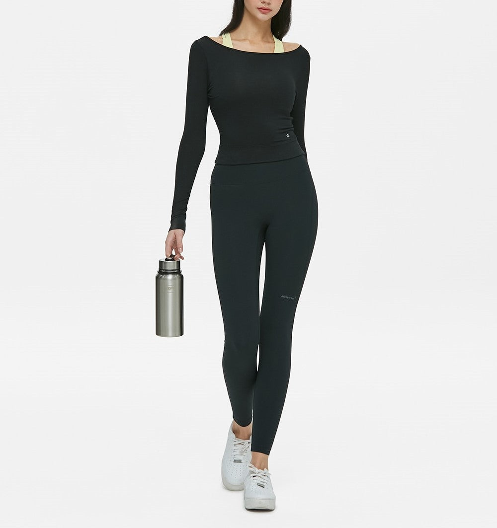 Basic Mid-Rise Nocut Leggings