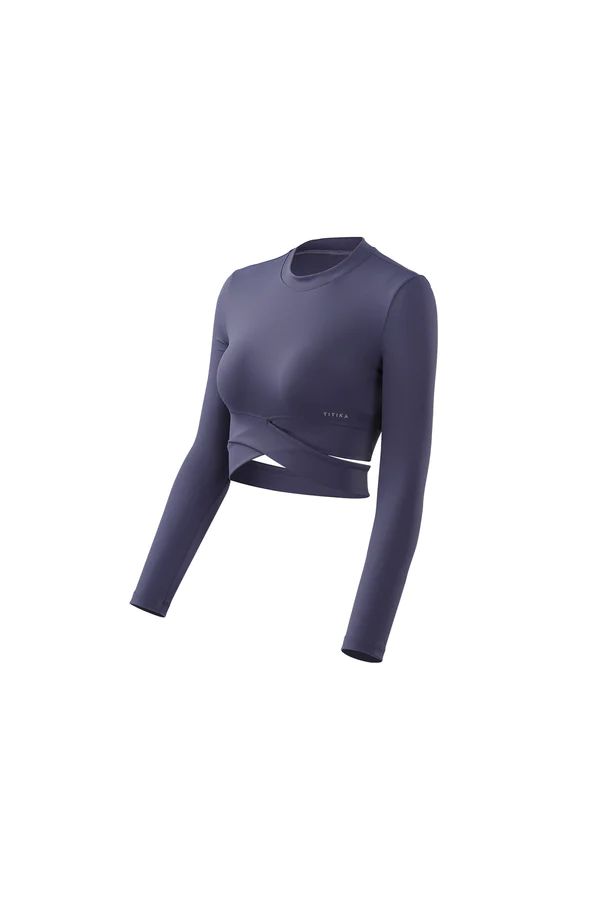 Esmeralda Cross Long Sleeve Top