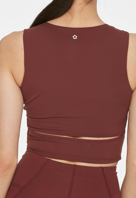 Back Cut Out Crop Top