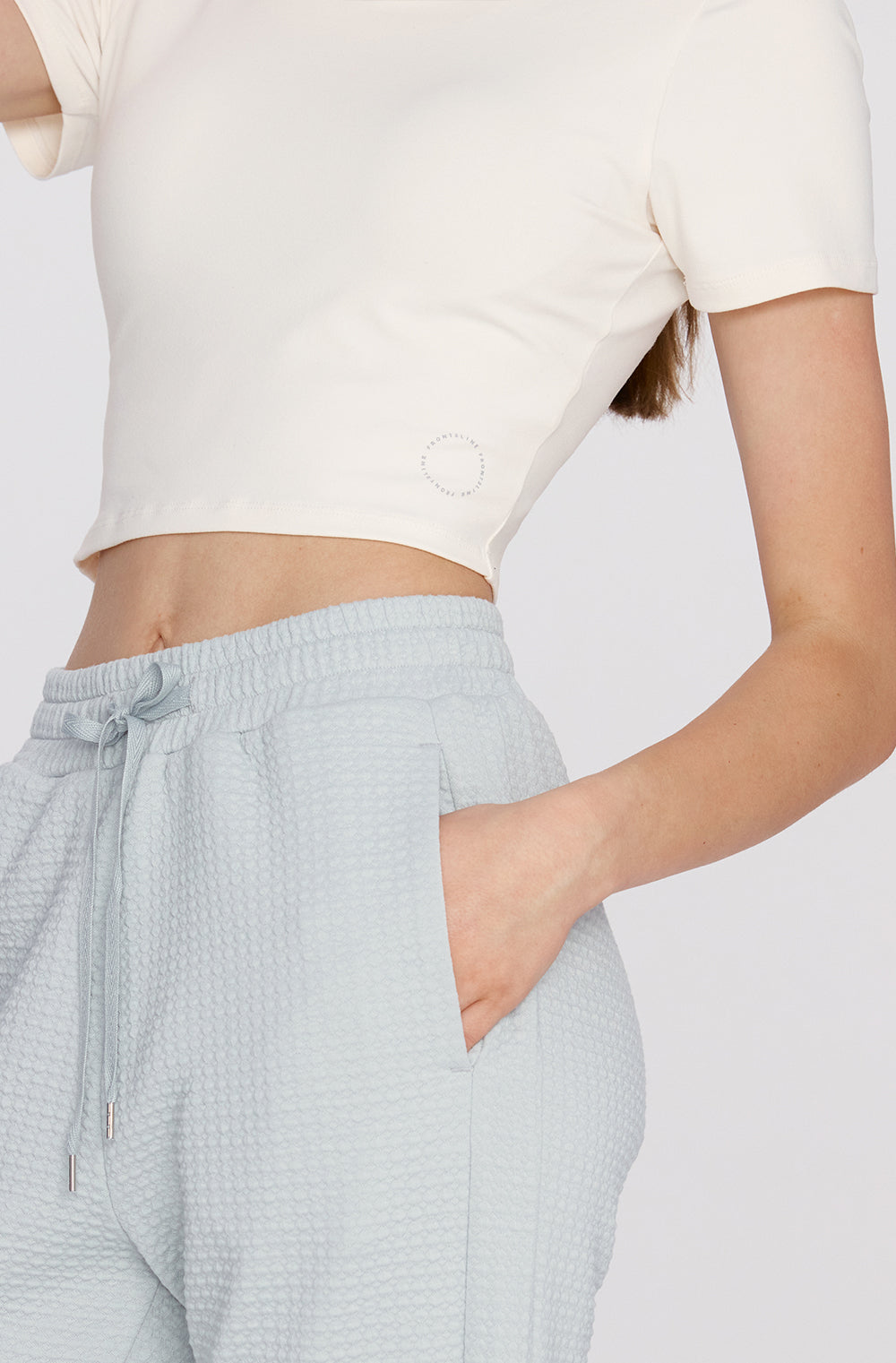 Lily Short Sleeves Crop Tank Top