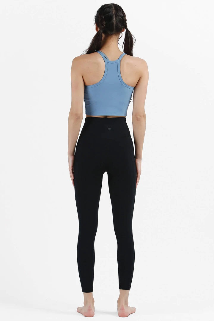 Possibilities Fitted Ribbed Crop Tank