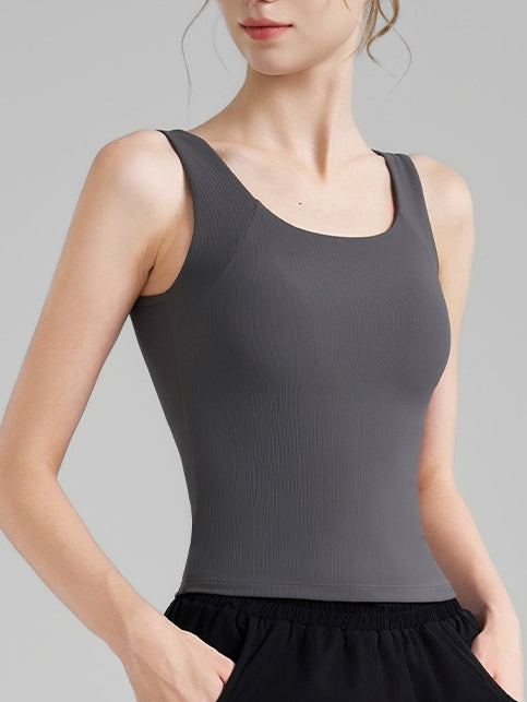 Seamless Open Back Tank Top